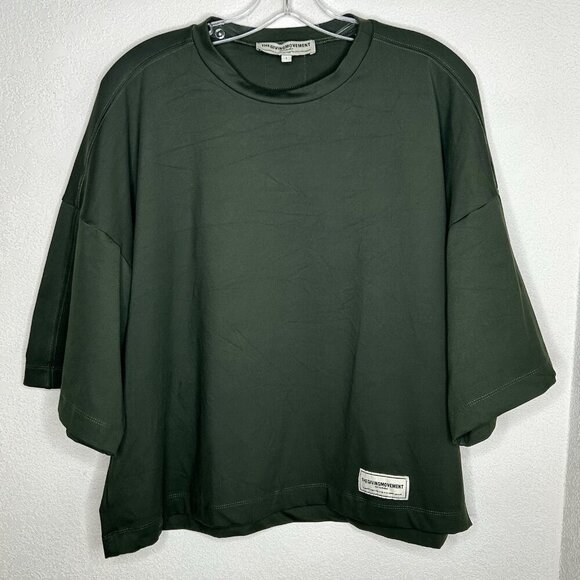 The Giving Movement Shirt Sustainable Unisex Large Cropped Back Print Oversized - Picture 1 of 12